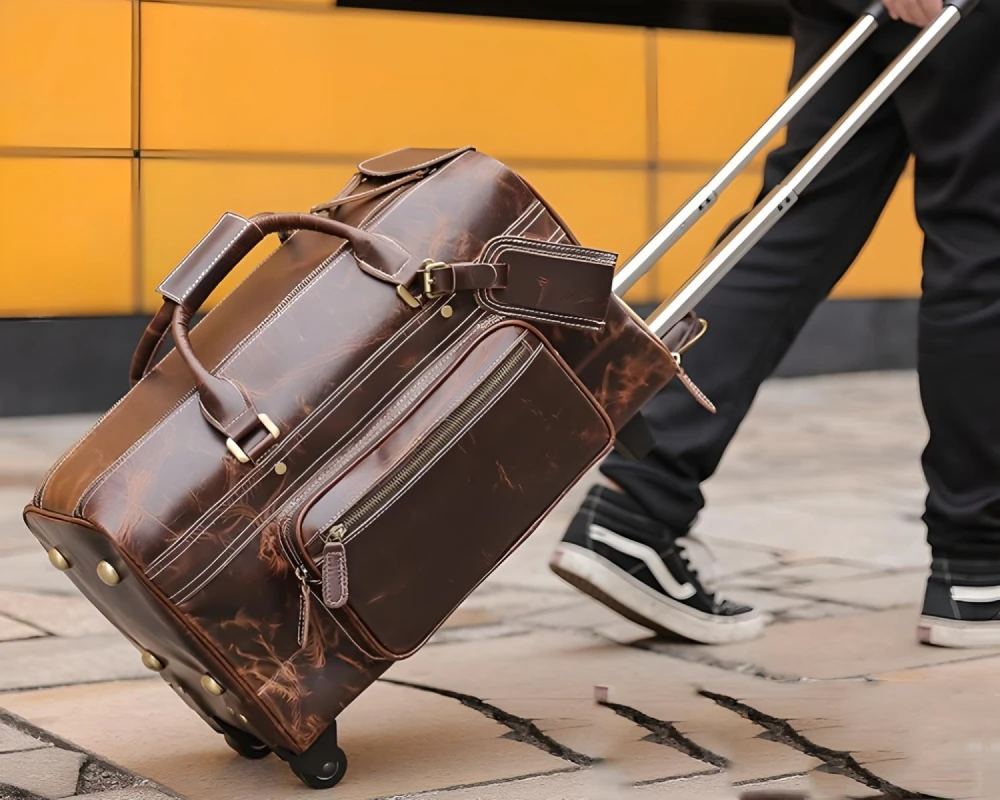 suit luggage with wheels